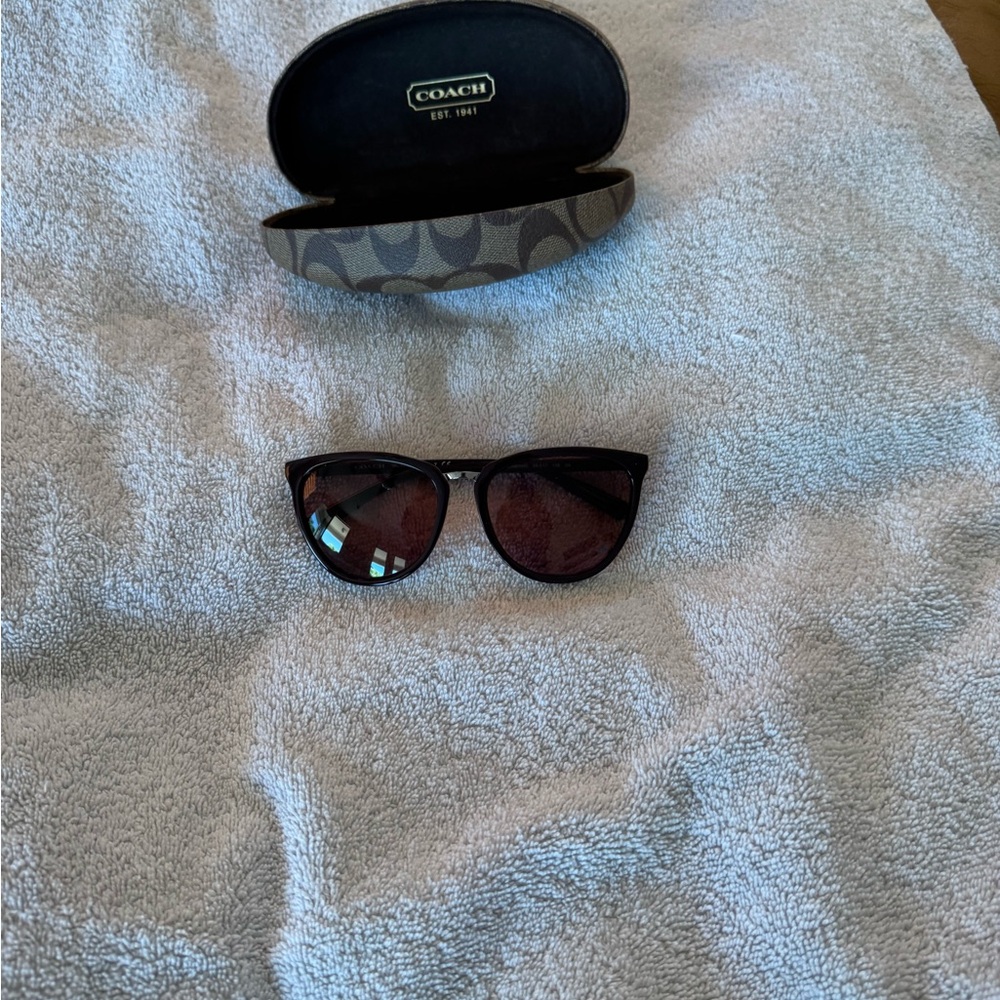Coach Dark Brown Sunglasses with Case